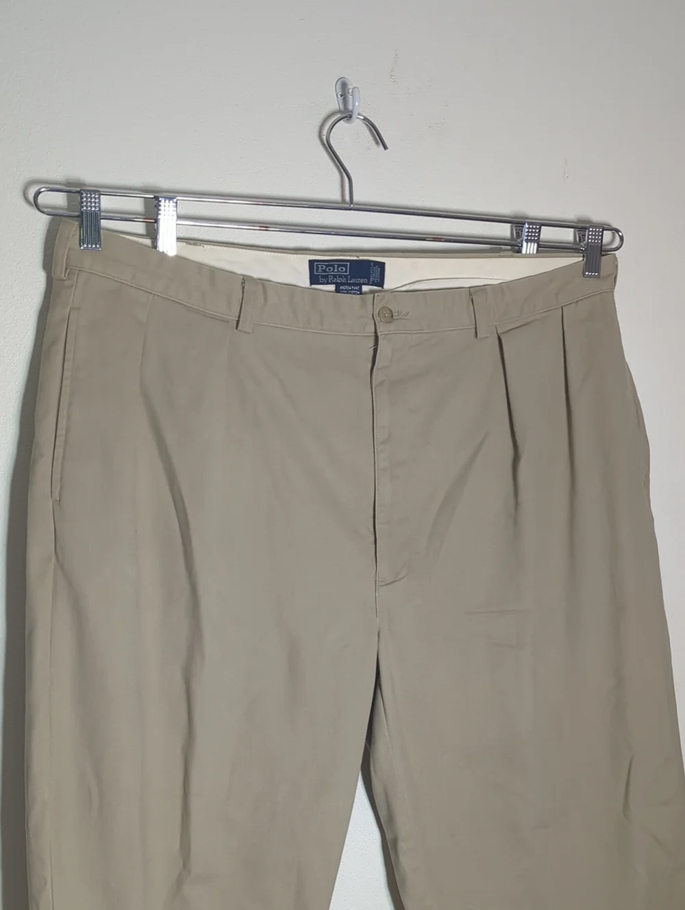 Polo Ralph Lauren Men's Andrew Pant Pleated Front Chinos Khakis Trousers 42 30